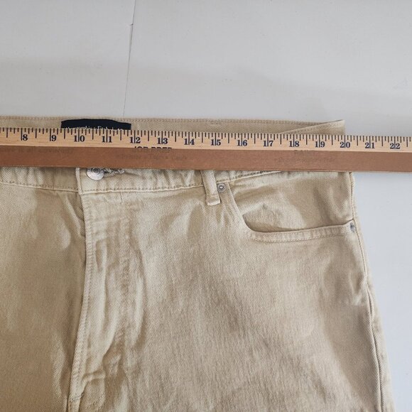 Abercrombie‎ & Fitch Jeans Mens 40x30 Tan Khaki AF Vintage Stretch 90s Straight - Picture 9 of 13